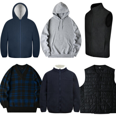 Winter/Men/Jackets/Padded Vest/Hoodies/Knit/Cardigan/Clothing/Event