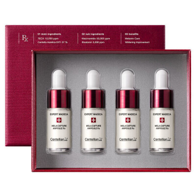 (15%+10% Duplicate) Expert Madeca Mela Capture Blemish Ampoule RX (7 ml 4 pcs) 1 box Gift REC.