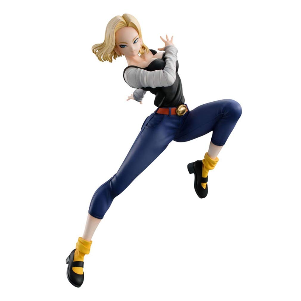 Xinxin Dragon Ball Z (Zetto)： Artificial Man- Android 18 - Doll Girl 4 Generation Battle Version Anime Figure PVC Manual Toy Decoration (7.9in
