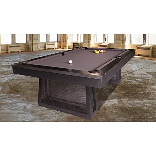 Plank and Hide Ixabel Industrial Steel Pool Table - Tabletop Billiards for Kids & Adults - Game Table for Home & Office-Installation Included
