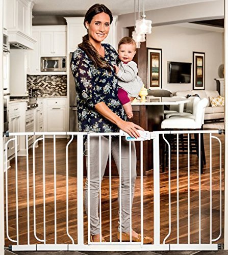 2 X Regalo Extra Widespan Walk Through Safety Gate, White - It Comes Only with Our Company's Ebook (2)