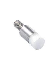 Ceramic Flat Contact Points for Dial Indicator Thickness Gauge M2.5 Thread Shank (4mm Diameter)