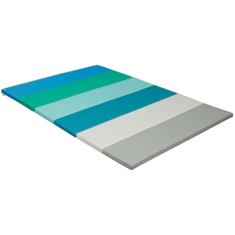 ECR4Kids SoftZone 6-Section Rainbow Runway Activity Mat, Folding Playmat, Contemporary