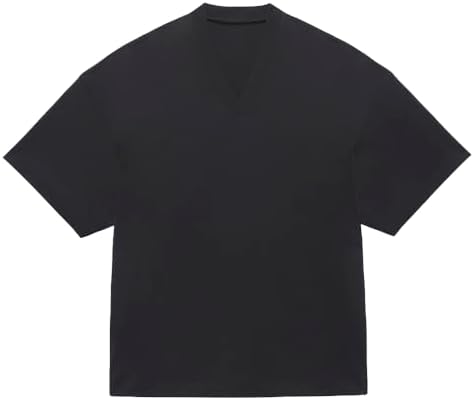 adidas Mens Fear of God Athletics V Neck Short Sleeve Casual Tops Casual - Black