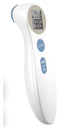 BESTMED 1 Second Reading Infrared Thermometer for Children & Adults | Forehead DET-306 | 3-Color Indicator, No-Touch | Fever Alarm