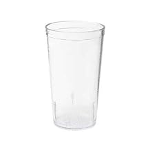 G.E.T. Unbreakable Stackable Restaurant Plastic Tumbler/Cup (Set of 12) 12 Ounce Clear | For Restaurants and Home, Dishwasher Safe, BPA Free