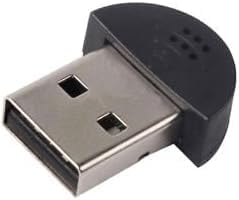 Mini USB 2.0 Microphone for Desktop and Laptop, Plug and Play Driver-Free Audio Receiver, Compatible with Skype MSN Voice Recognition, Black