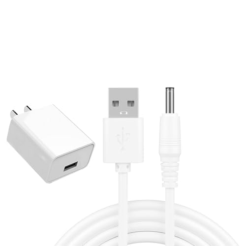 Charger fit for Bitvae D2R1R2S2 Electric Toothbrush, C2C5C6 Water Dental flosser, Foreo ISSA, Lelo - 5V Wall Power Adapter  DC Cable 3.3 feet