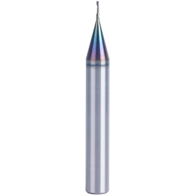 SpeTool Single Flute Spiral Router Bit 14 Inch Shank 132 Inch Cutting Diameter, TAC Coated Upcut O Flute CNC Router Bits, Solid Carbide End Mill for Aluminum Acrylic Metal Milling Cutter