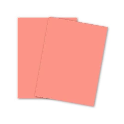 Earthchoice Salmon 8-12-x-11 Index Cardstock Paper 250-pk - 162 GSM 90lb Index PaperPapers Letter size Econo Card StockIndex Paper - Business, Card Making, Designers, Professional and DIY