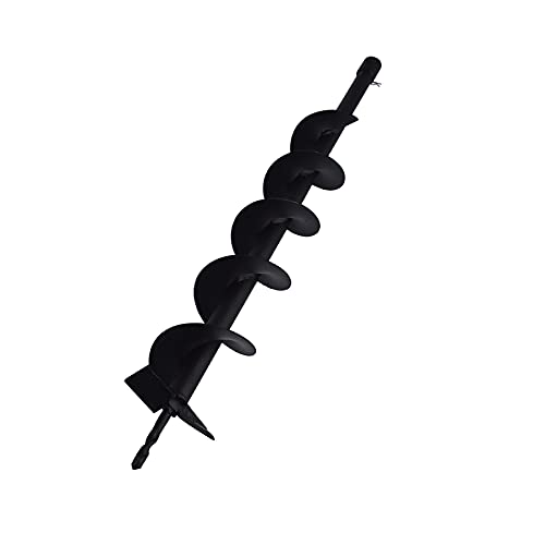 ALL-CARB Auger Drill Bit 4 x 31.5 Inch Garden Spiral Drill Bit Earth Auger Bit Post or Umbrella Hole Digger with 34 Shaft