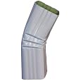 Aquabarrel 2x3, 30 degree, Style B, Aluminum Downspout Gutter Elbow - Royal Brown
