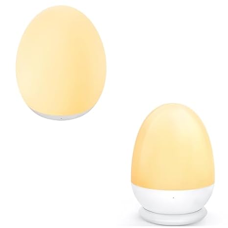 MediAcous Kids Night Light with 7 Color Changing & Dimming Function, Rechargeable with 1 Hour Timer & Touch Control, Up to 100H