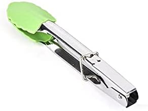 Bag Clips for Food Silicone Pizza Bread Steak Clip Non-Stick Kitchen Tongs Stainless Steel Handle Utensil Salad Serving BBQ Tongs Clamp, Garden Tongs.