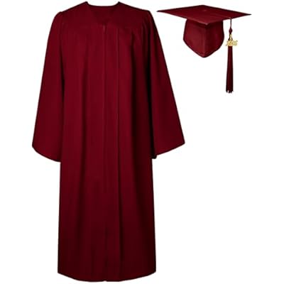 GraduatePro Matte Graduation Cap and Gown Class of 2026 Set Bulk with Tassel for High School & College 12 Colors
