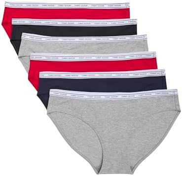 Tommy Hilfiger Womens Cotton Logo Bikini Underwear 6-pack