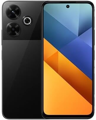 Poco M6 4G LTE GSM (128GB + 6GB) 108MP Triple Camera 6.79" Octa Core (Tmobile Mint Tello Global) Unlocked (Black (Global)