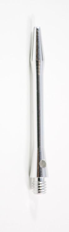 US Darts - Silver Aluminum Dart Shafts - 3 Sets (9 shafts), 2BA Medium (2 inch), + O'rings