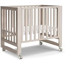 MAMAZING EvoNest Baby Crib, 11 in 1 Convertible Crib with Wheels, 100% New Zealand Wood Growing Bed, Full Size Crib for Baby, 4 Adjustable Mattress Height, Grey