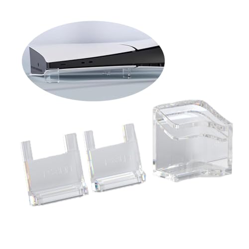Transparent Horizontal Acrylic Stand for PS5 SlimPro Digital Edition Console,PS5 SlimPro Console Game Accessories.Horizontal-pcs3