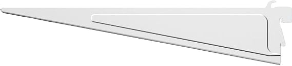 ClosetMaid 2853 ShelfTrack 12-Inch Locking Shelf Bracket, White