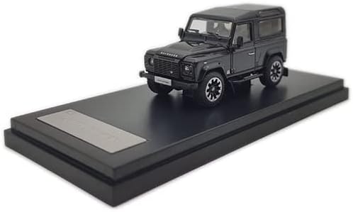 LCD64016-BL - LAN. Rov. Defend. 90 Works V8 70Th Edition Black 2018 Scale 1/64 Miniature Model car