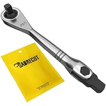 SabreCut 1 x MRSC05 Mini Micro Ratchet Adjustable 1/4" Square Drive Stainless Steel Professional 72 Tooth Gear Hand Ratchet Wrench