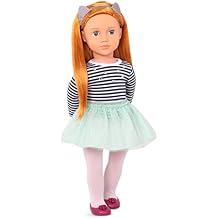 Our Generation - Arlee - 18-Inch Doll - Red Hair & Blue Eyes - Fashion Outfit - Cat-Ear Headband - Toy for Kids 3 Years +