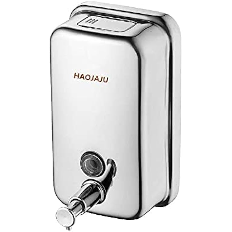 Stainless Steel soap Dispenser Wall Mounted, Wall Mount Soap Dispenser for Bathroom and Kitchen, Marketplace,Hotel 800ml