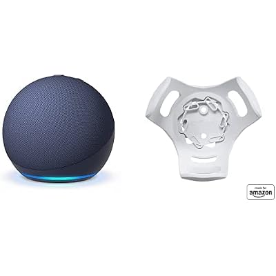 All-new Echo Dot (5th Gen, 2022 release) Deep Sea Blue with Wall Mount