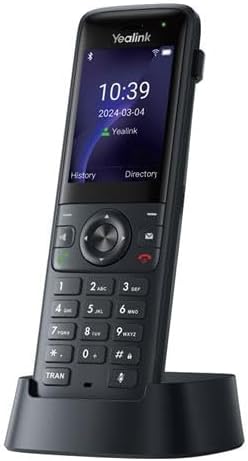 Yealink AX83H IP Phone - Cordless - Wi-Fi, Bluetooth - 5 Multiple Conferencing - Wall Mountable, Stand Mountable