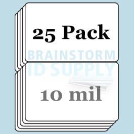 10 Mil Butterfly Pouch Laminates - 25 Pack