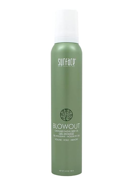 Surface Hair Blowout Gel Mousse for Women and Men (5.5 oz)