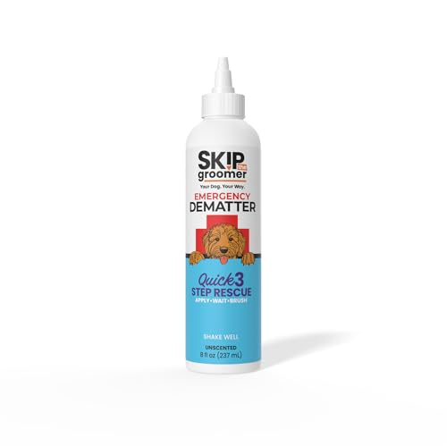 Emergency Dematter Cream for Dogs Dematting Cream for Goldendoodles, Poodles & Doodles, Helps Remove Tight Mats & Tangles, Apply Wait Brush Technique, At-Home Grooming 8 oz