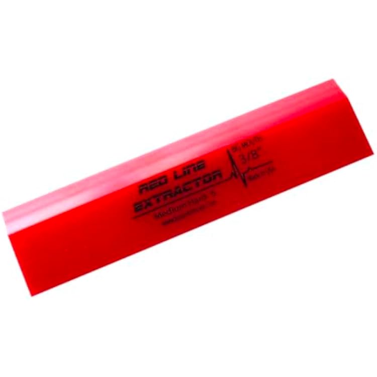 8 RED LINE Extractor 38 Thick Single Bevel Squeegee Blade