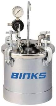 Binks 83Z-210-2.8 Gallon Pressure Tank Stainless Lid, Single Regulator