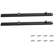 MroMax 14-Inch Cold Rolled Steel Drawer Slides, 2 Fold Ball Bearing Slide Track Rail 2 Sections Steel Heavy Runners Ball 27mm Wide 55lb Capacity Black 1 Pair