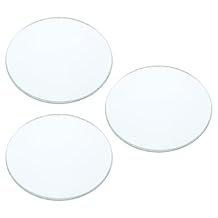 YOKIVE 3 Pcs Double Convex Lens, Clear Glass Optical Lenses | Make Telescope, Great for Photography, Optical Instruments Use (Clear, 100mm Focal Length)