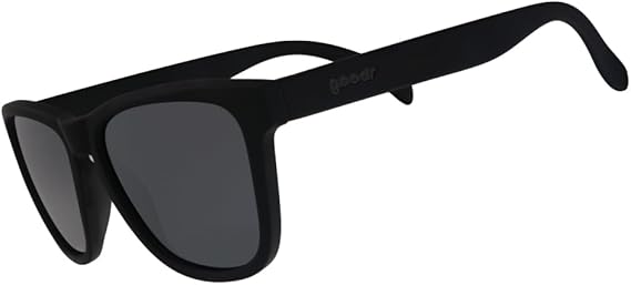 goodr A Unicorn's Calamity Polarized Sunglasses, Medium Sized (OG), Black Solid Frames with Black Non-Reflective Glare Reducing Lenses, UV400 Protection, No Slip, No Bounce
