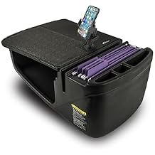 AutoExec AE-GMEF-PM-BT Efficiency GripMaster Car Desk for Your Vehicle Workstation and Mobile Office, Black with Phone Mount