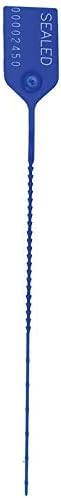BankSupplies Tamper Evident Security Seals Red Pack of 100 Heavy-Duty Zip Ties 18 lb Break Strength for Fire Extinguishers First Aid Kits Luggage and Storage