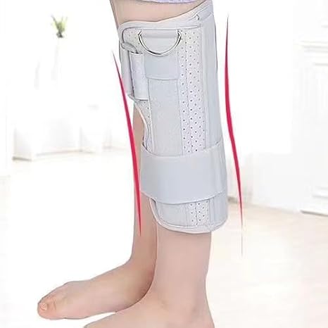 Pediatric Leg Immobilizer Kids Knee Brace Support Child Knee Fixed Splint Leg Fracture Splint Knee & Leg Immobilizer/Knee Brace (X-Small)