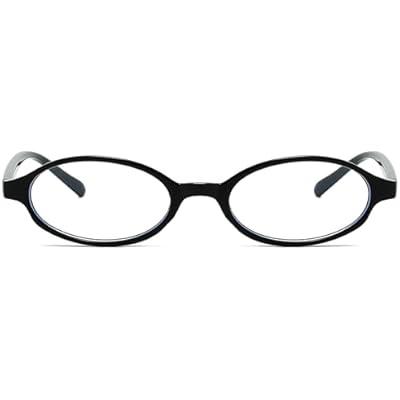 Breaksun Retro Small Oval Glasses for Women Men 90s Small Face Blue Light Eyeglasses Cosplay Y2K Fake Glasses