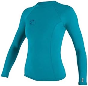 ONeill Womens Hybrid Long Sleeve Rashguard, UPF 50 Sun Protection, Rash Prevention for Surfing and All Water Activities