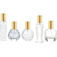 10Pcs 15ml Gold Glass Perfume Atomizer,Small Empty Refillable Perfume Spray Bottle for Men and Women,Portable Fragrance Fine Mist Spray Perfume Bottle for Travel (Gold-15ml A)