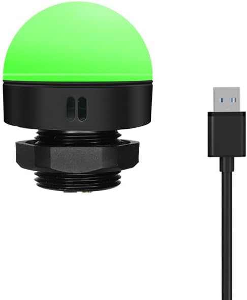 3-Stack USB LED Andon Tower Light, Single Layer, 5VDC, RedYellowGreen with Buzzer Industrial Workstation Warning Light