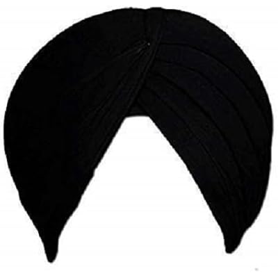 Finaldeals Sikh Turban Cotton Rubia Voile Patka Pagri Dastar Fabric black 5 meter