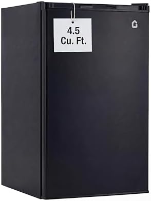 4.5 Cu. Ft. Compact Refrigerator | Single Door Mini Fridge with Energy-Efficient & Quiet Operation | for Dorm, Office, Bedroom, Kitchen, Bar Use with Adjustable Shelves