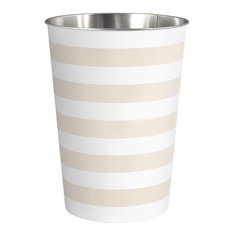 Stripe Wastebasket