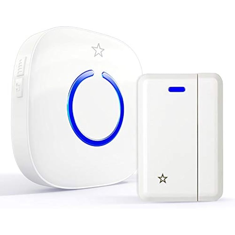 Hands-Free Door Chime or Window Alert with Magnetic Sensors, Activates When Door or Window is Opened, Door Open Chime or Window Alert, 1 Door Sensor  1 Plug-in Receiver